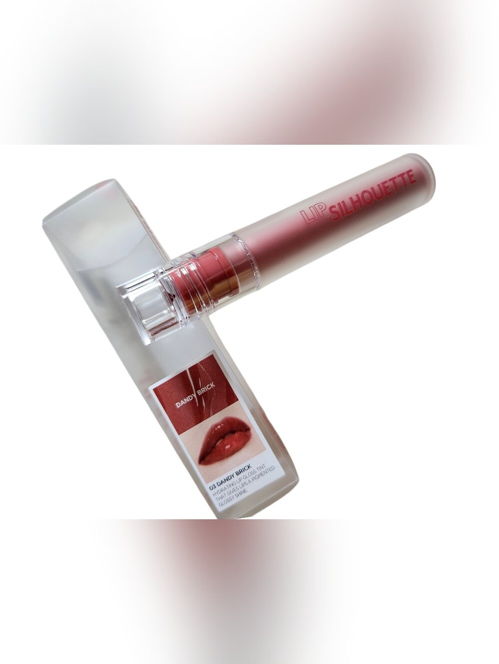 Silhouette NIB Hydrating Lip Gloss Tint In - Dandy Brick (Pink Brick)